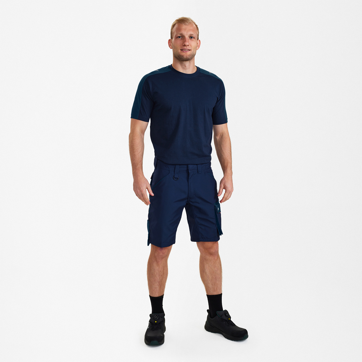 ENGEL Galaxy Arbeitsshorts in Blue Ink/Dark Petrol, Größe 54