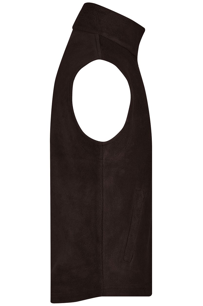 Fleece Vest "JN045" in Brown, Größe 4XL - Daiber