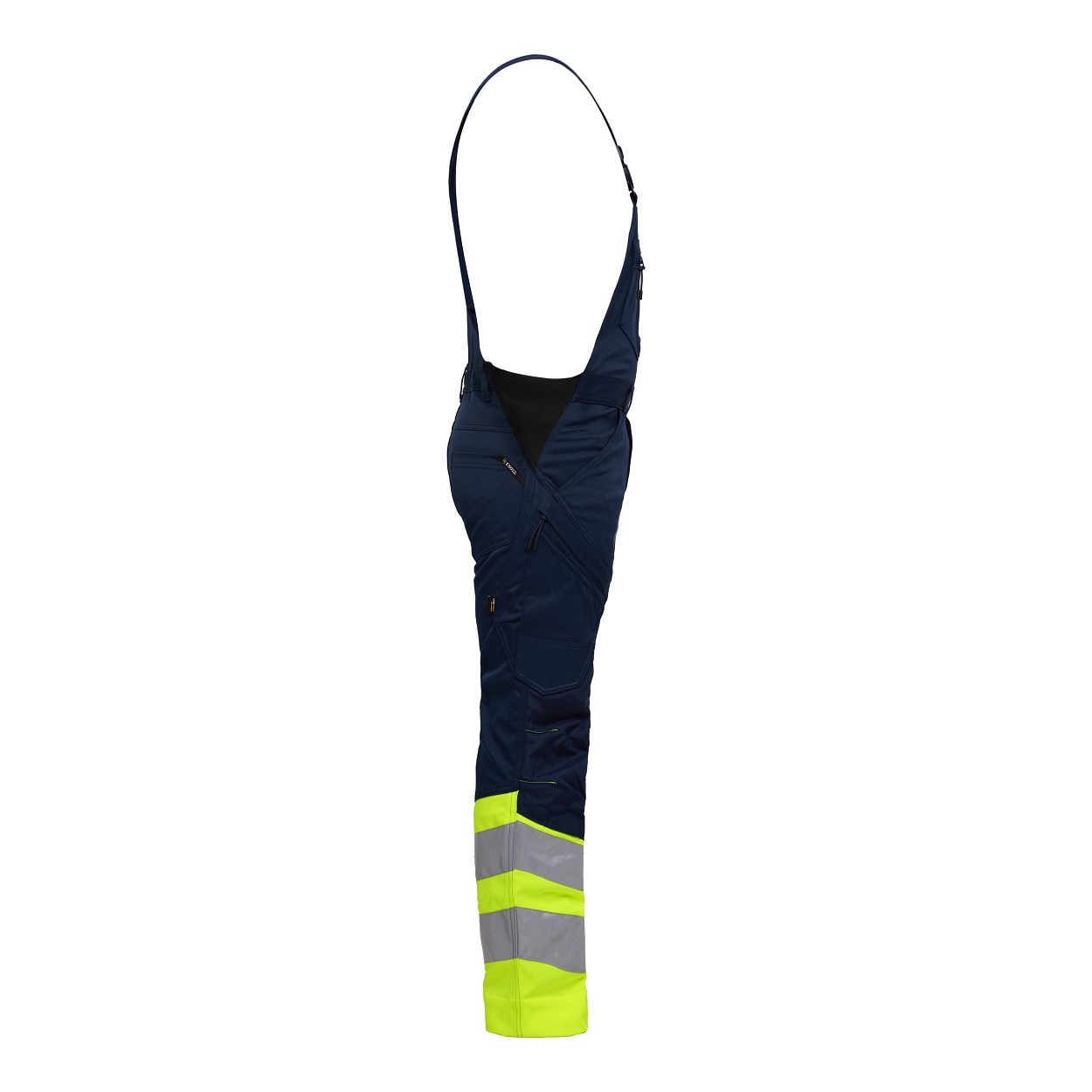 ENGEL Safety Latzhose in Blue Ink/Gelb, Größe 26