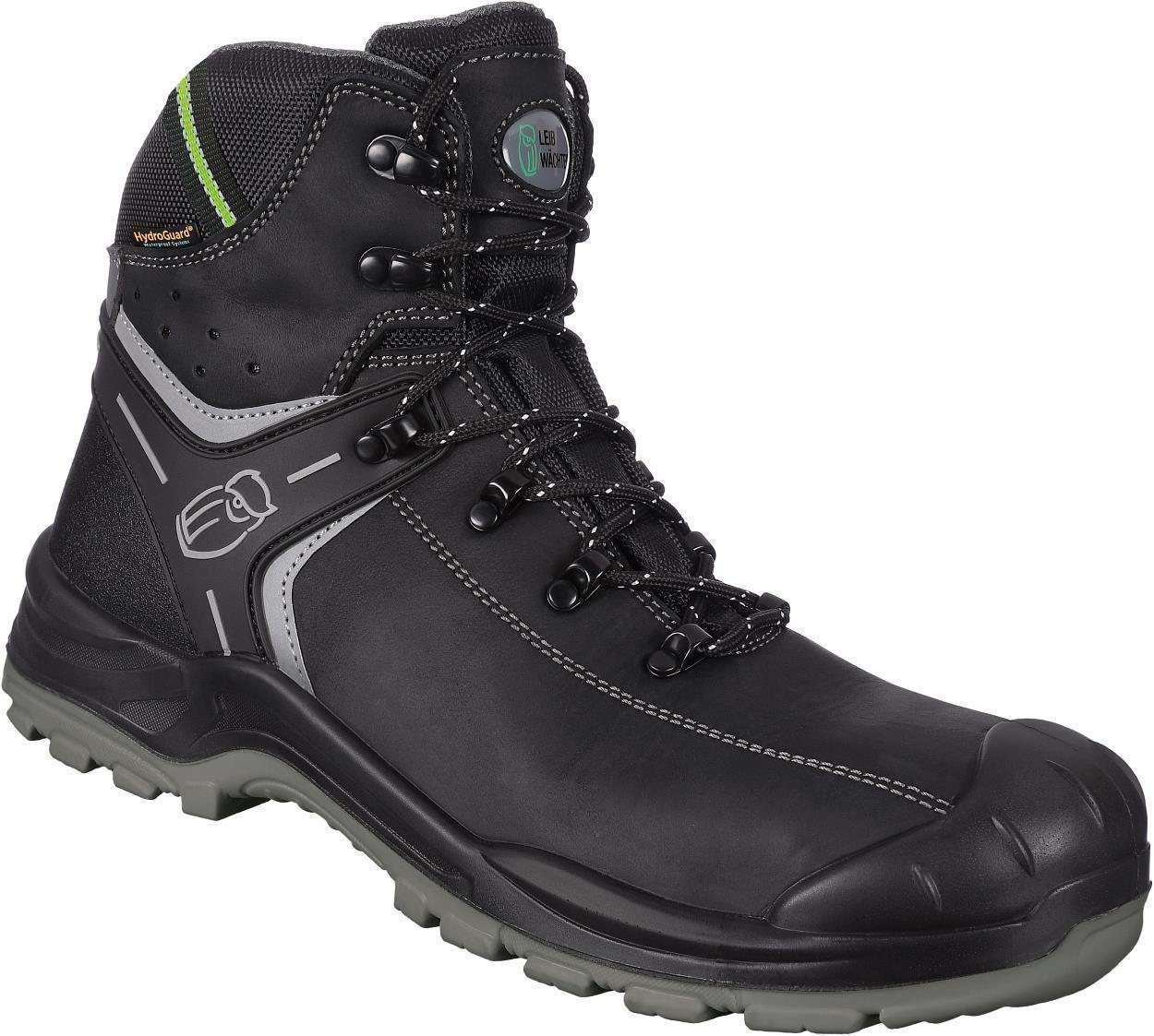 Stiefel niedrig L6125 Prag in Schwarz, Gr. 48 von Leibwächter