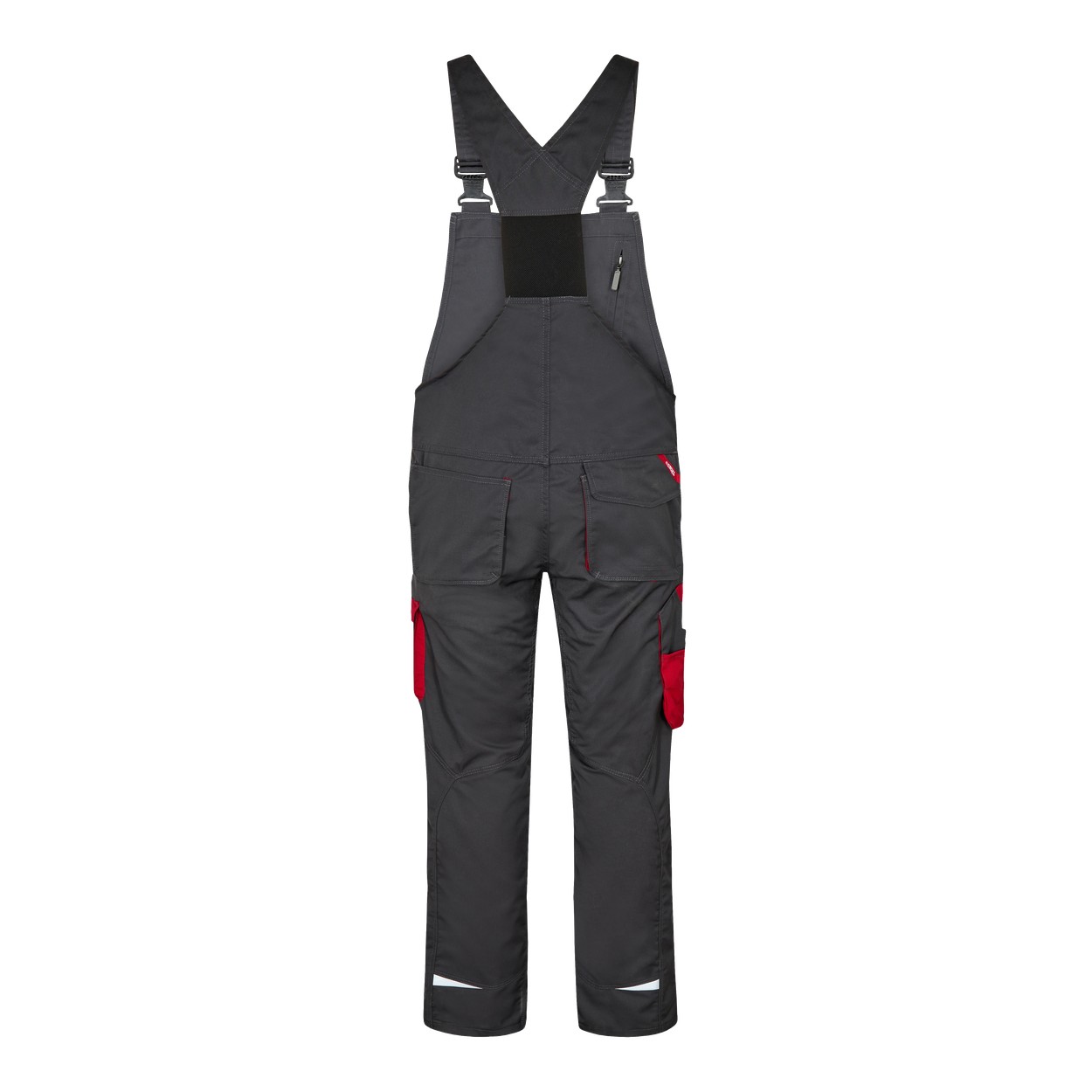 ENGEL Galaxy Light Latzhose in Anthrazit Grau/Tomato Red, Größe 58