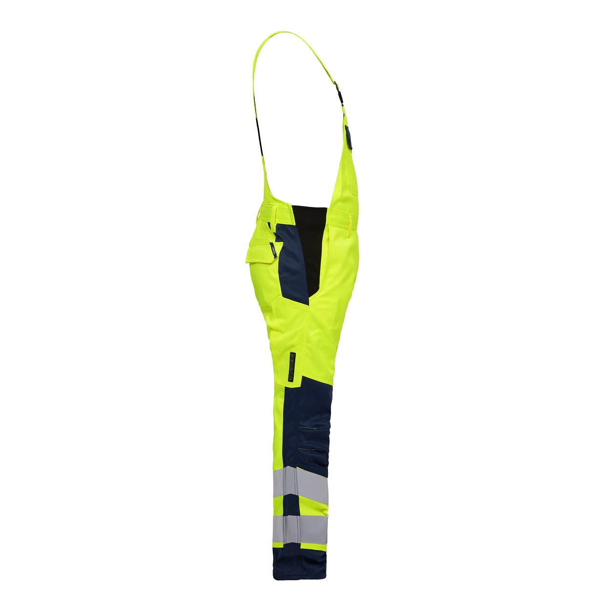 ENGEL Safety+ Latzhose in Gelb/Blue Ink, Größe 106