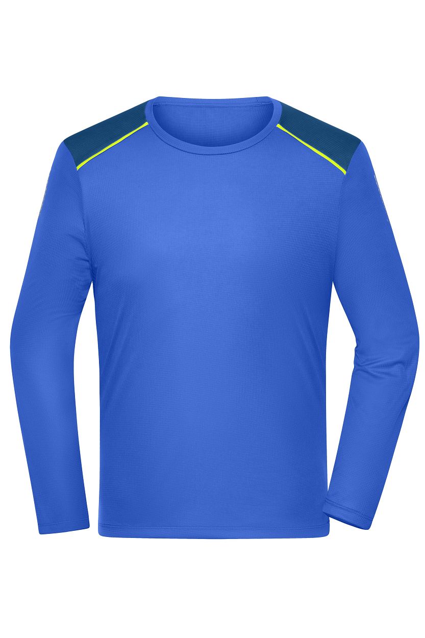 Men's Running Shirt Longsleeve GRS "JN1386" in Peacock-Blue, Größe 3XL - Daiber