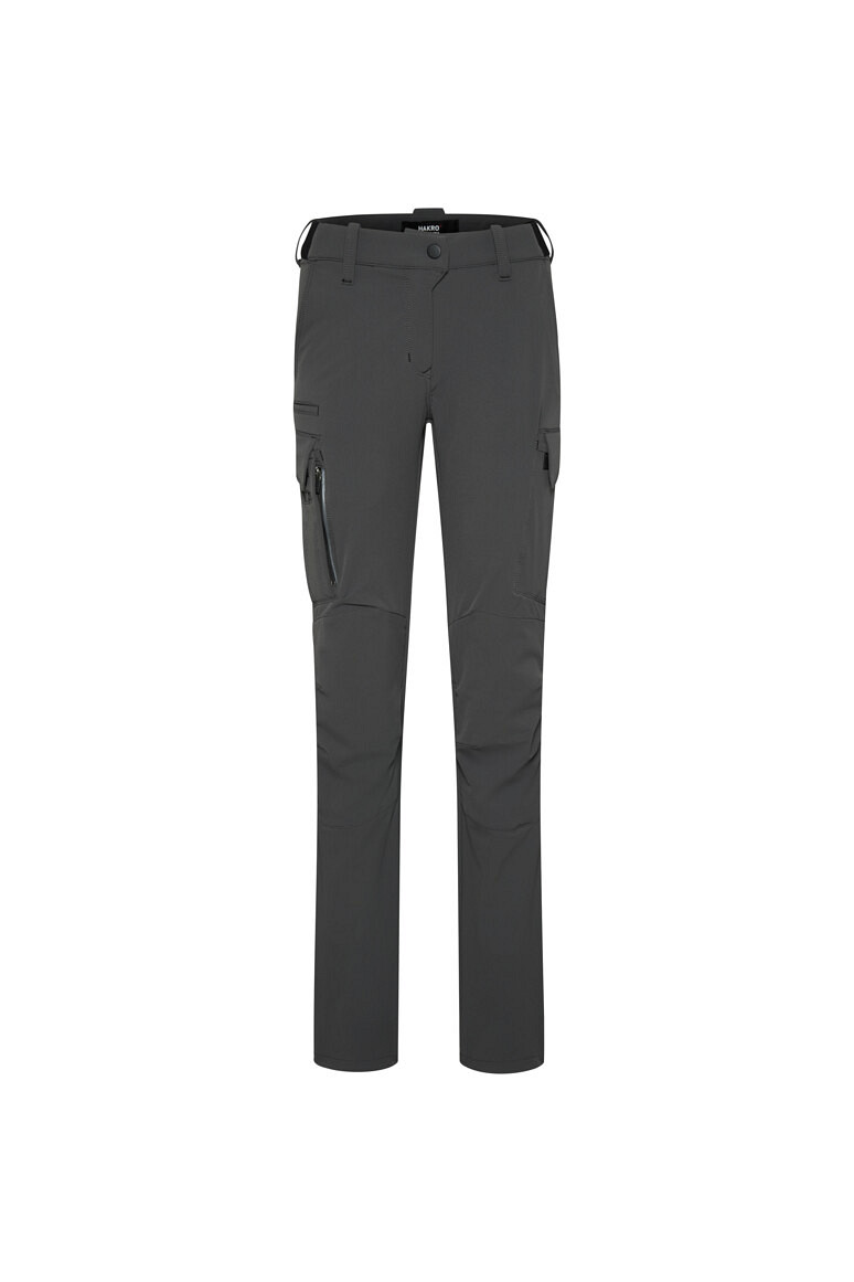 HAKRO 744 Damen Cargo-Funktionshose X-Stretch in karbongrau, Größe 6XL