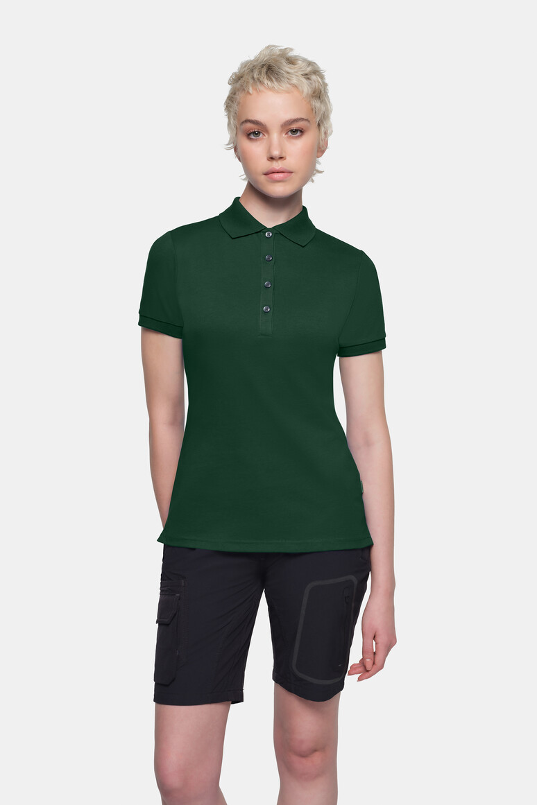 HAKRO 214 COTTON TEC® Damen Poloshirt in Tanne, Größe 3XL
