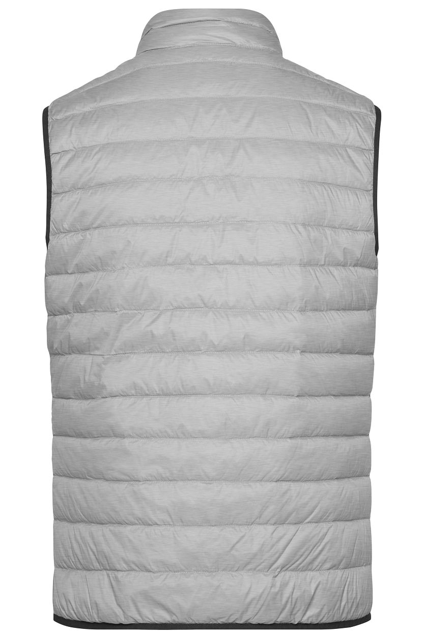 Men's Down Vest "JN1138" in Silver-Melange/Graphite, Größe 3XL - Daiber