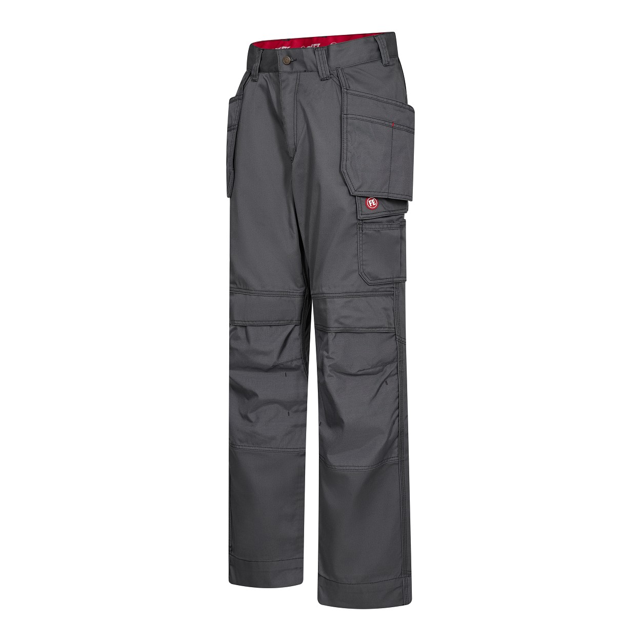 ENGEL Combat Handwerkerhose mit Holstertaschen in Grau, Größe 26