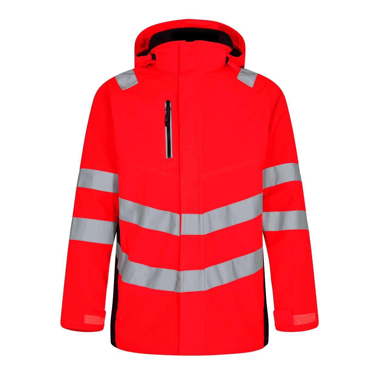 ENGEL Safety Shellparka in Rot/Schwarz, Größe XS