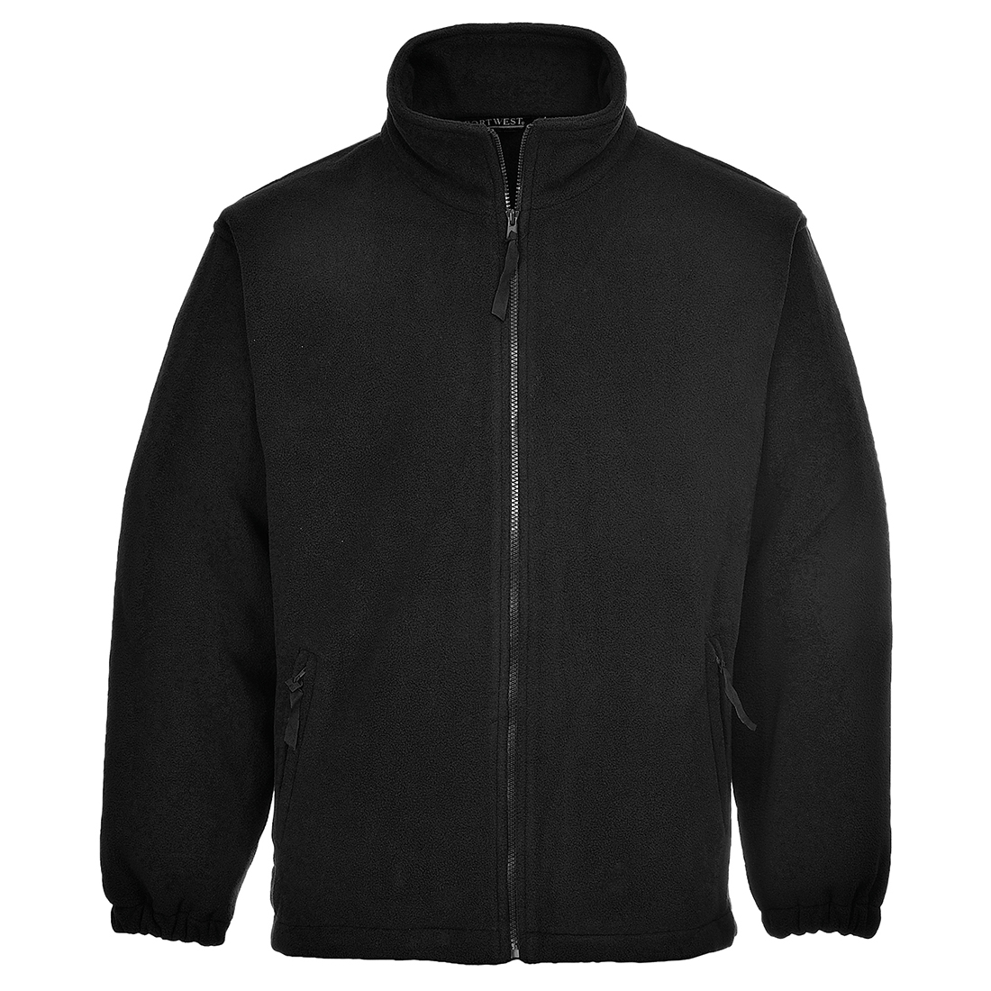 Herren Aran Fleecejacke F205 in Schwarz, Größe S von Portwest