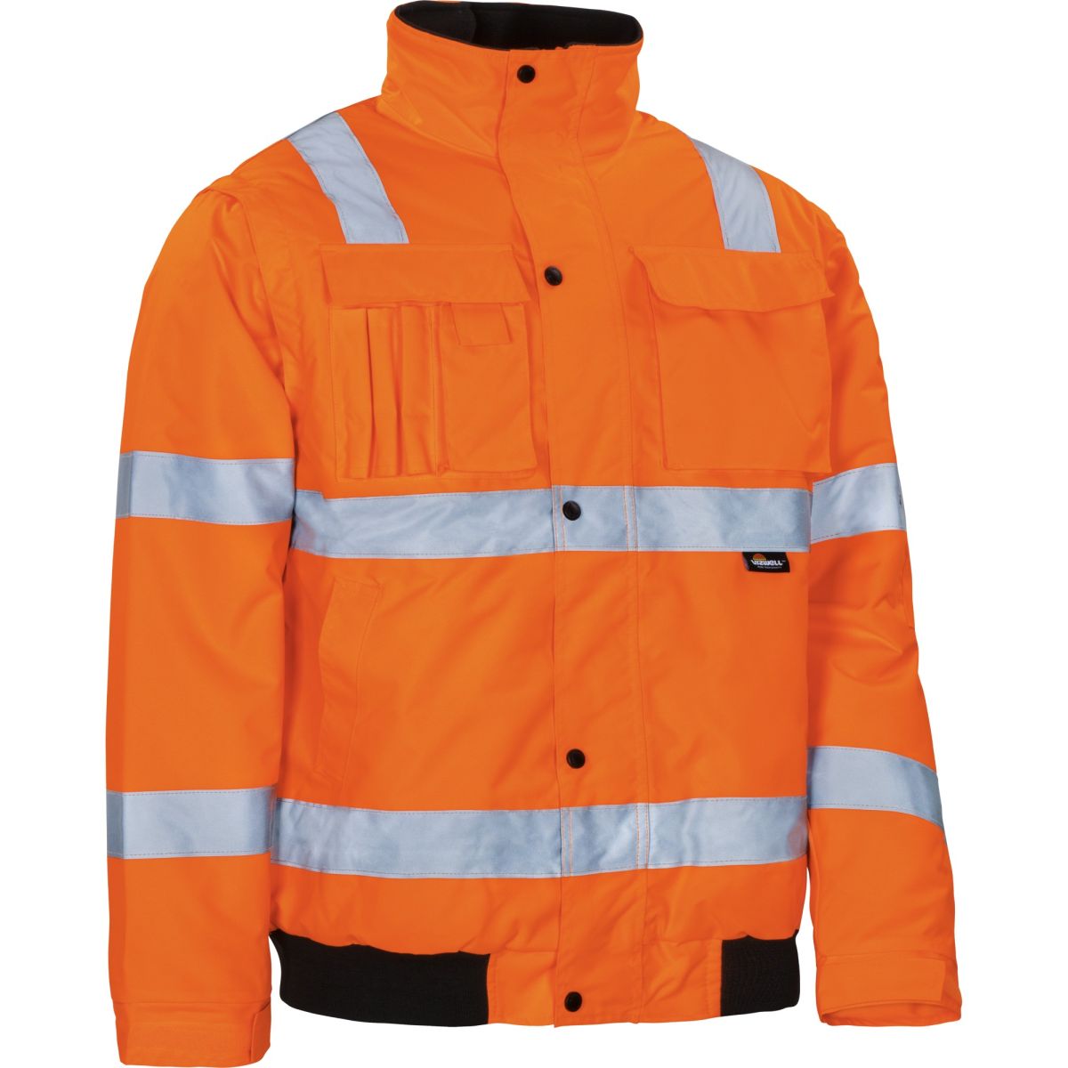 Pilotenjacke mit Schulterreflex leuchtorange von Vizwell