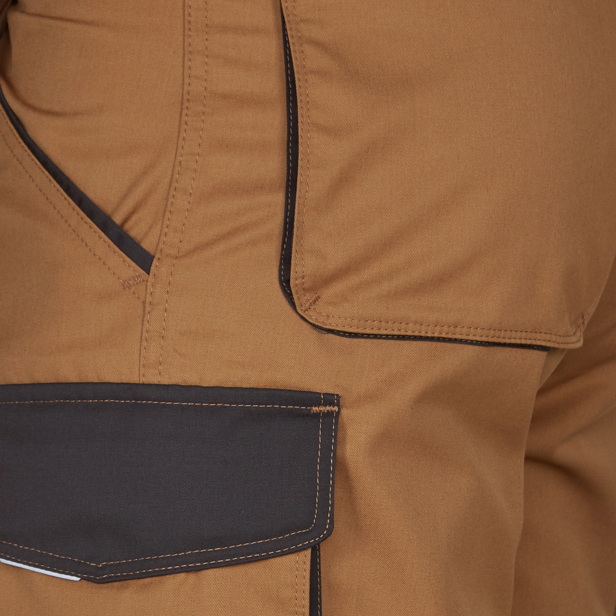 ENGEL Galaxy Light Arbeitshose in Toffee Brown/Anthrazit Grau, Größe 106