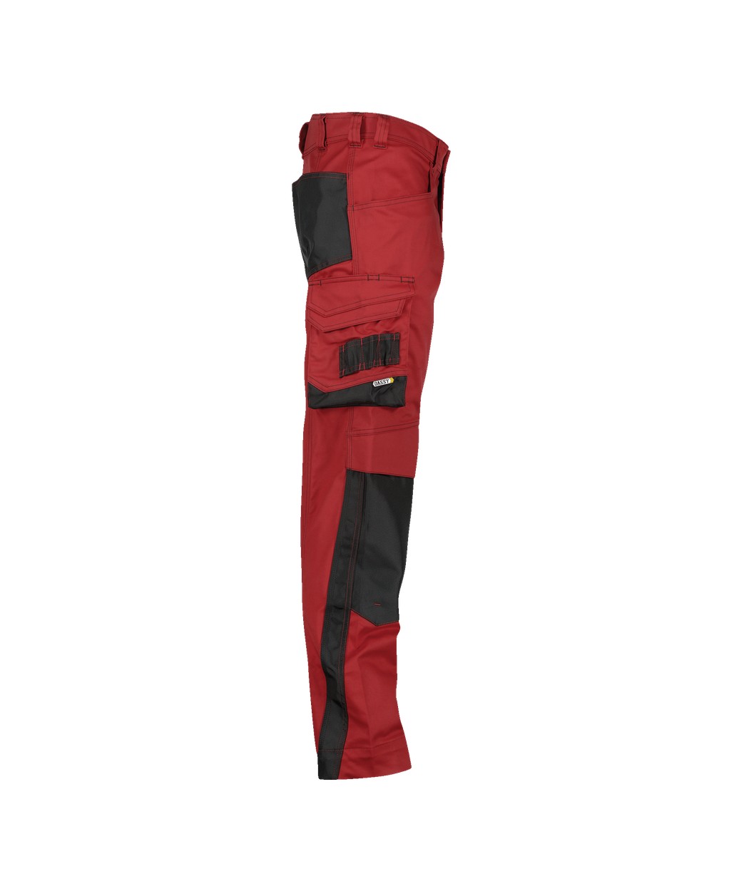 Arbeitshose mit Kniepolstertaschen "DASSY® Nova" in ROT/SCHWARZ, Größe 58 - langer Schritt PESCO63