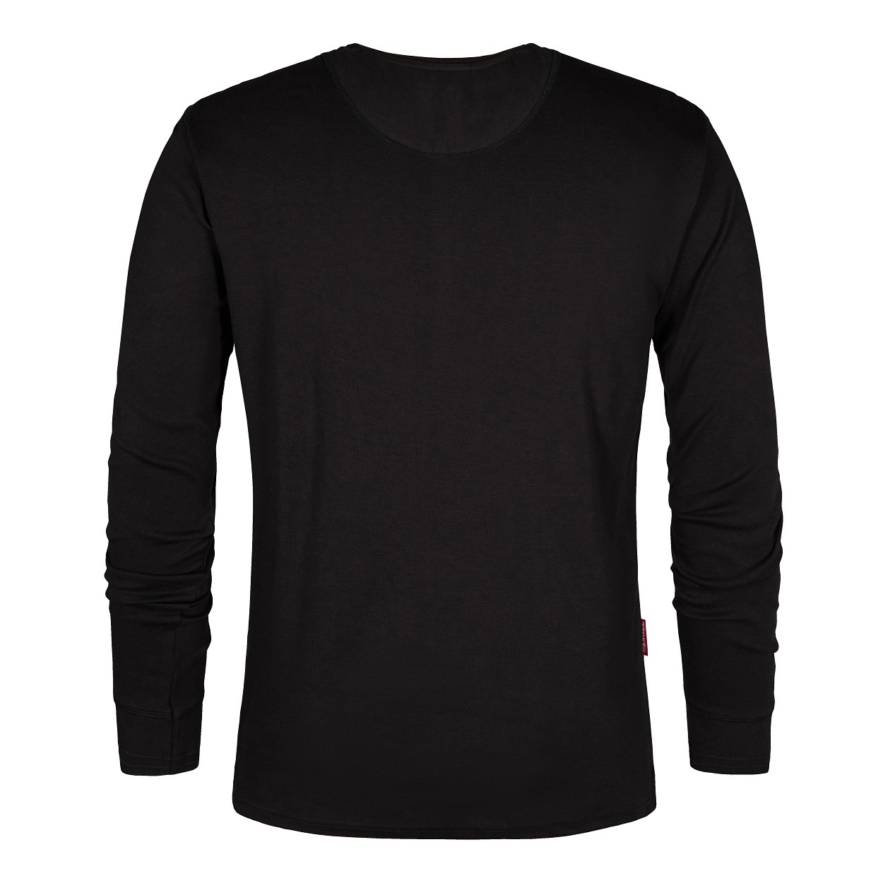 ENGEL Extend Grandad langarm-Shirt in Schwarz, Größe XS