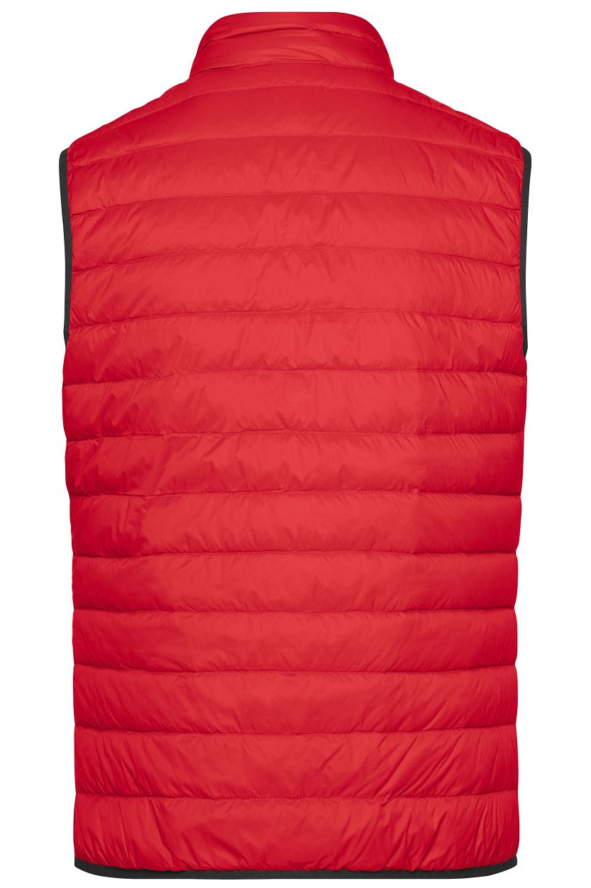 Men's Down Vest "JN1138" in Red/Silver, Größe 3XL - Daiber