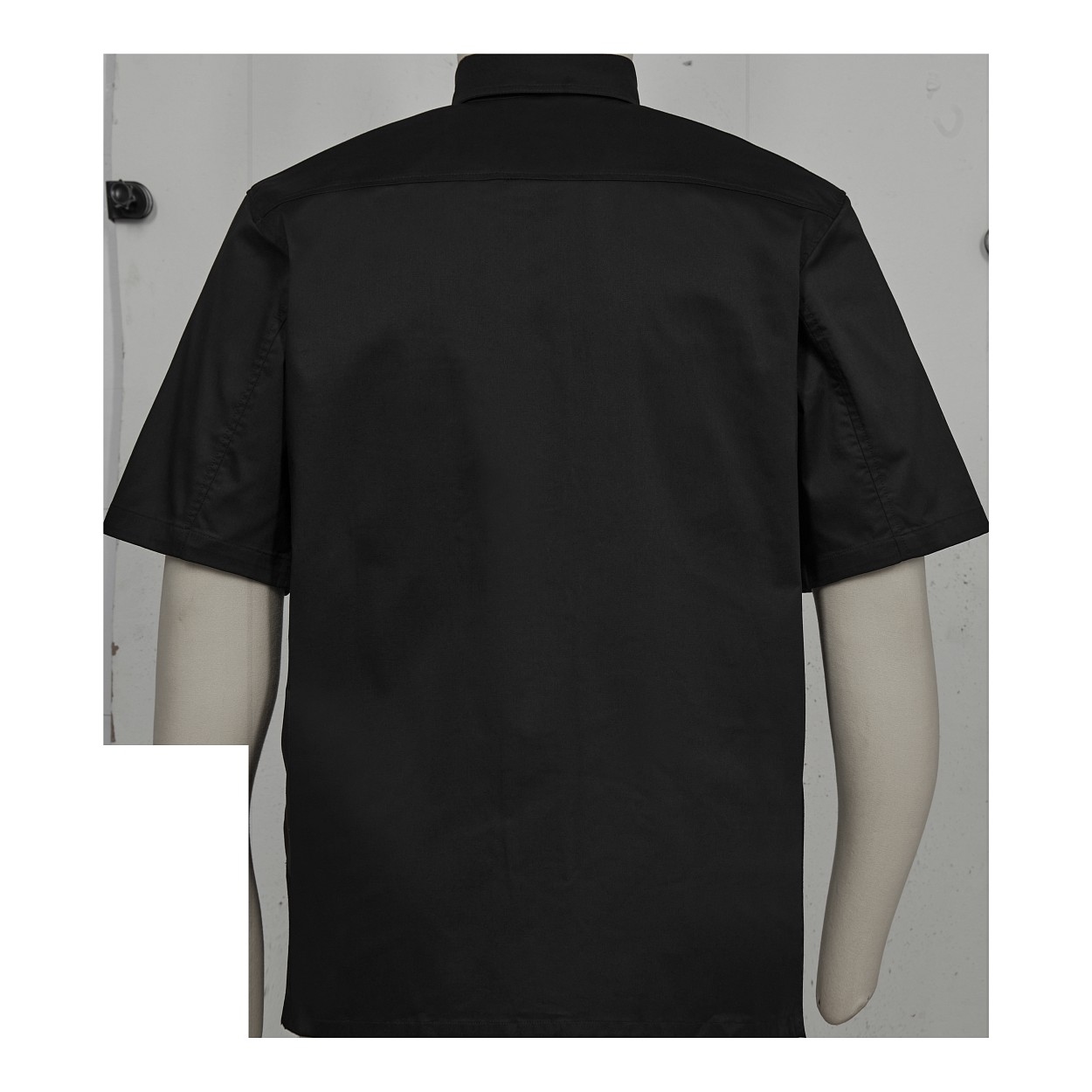 ENGEL Extend kurzärmliges Hemd mit Stretch in Schwarz, Größe XS