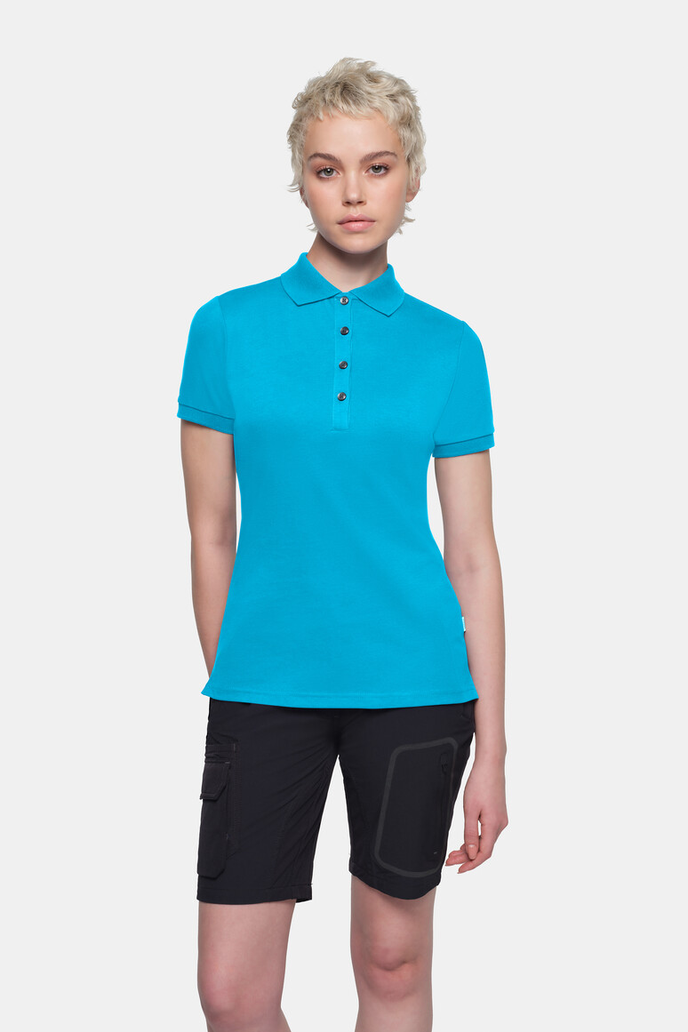 HAKRO 214 COTTON TEC® Damen Poloshirt in Smaragd, Größe 3XL