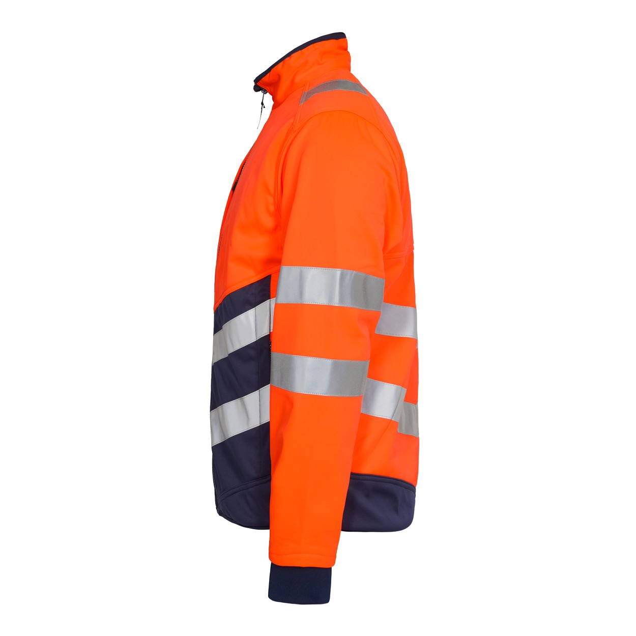 Safety Softshelljacke in Orange/Blue ink, Größe XS