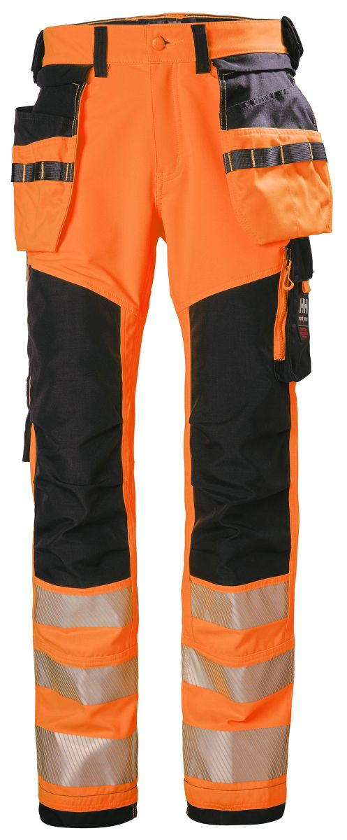 Hi-Vis Handwerkshose Klasse 2 ICU in Orange, Gr. 62 von Helly Hansen Workwear