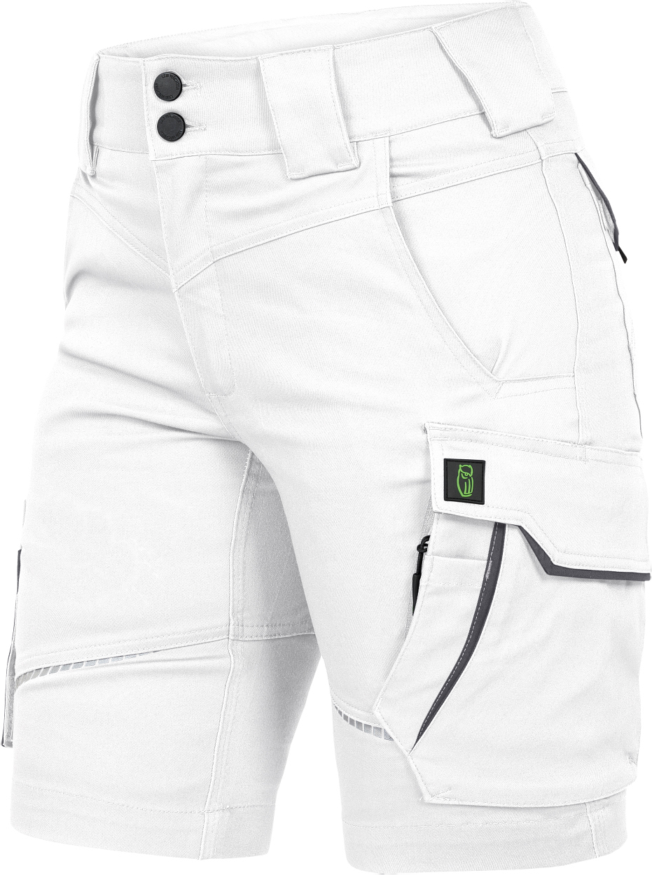 Damen Shorts Flex Line Weiß/Grau FLXDK, Gr. 52 von Leibwächter