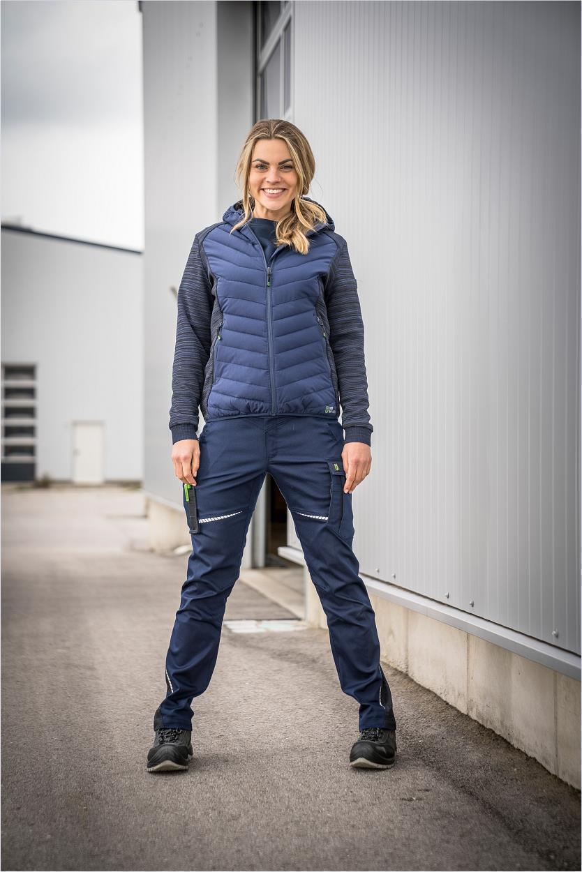 Damen-Hybridjacke CADHYJ06 Casual Line in Marine, Gr. 52 von Leibwächter