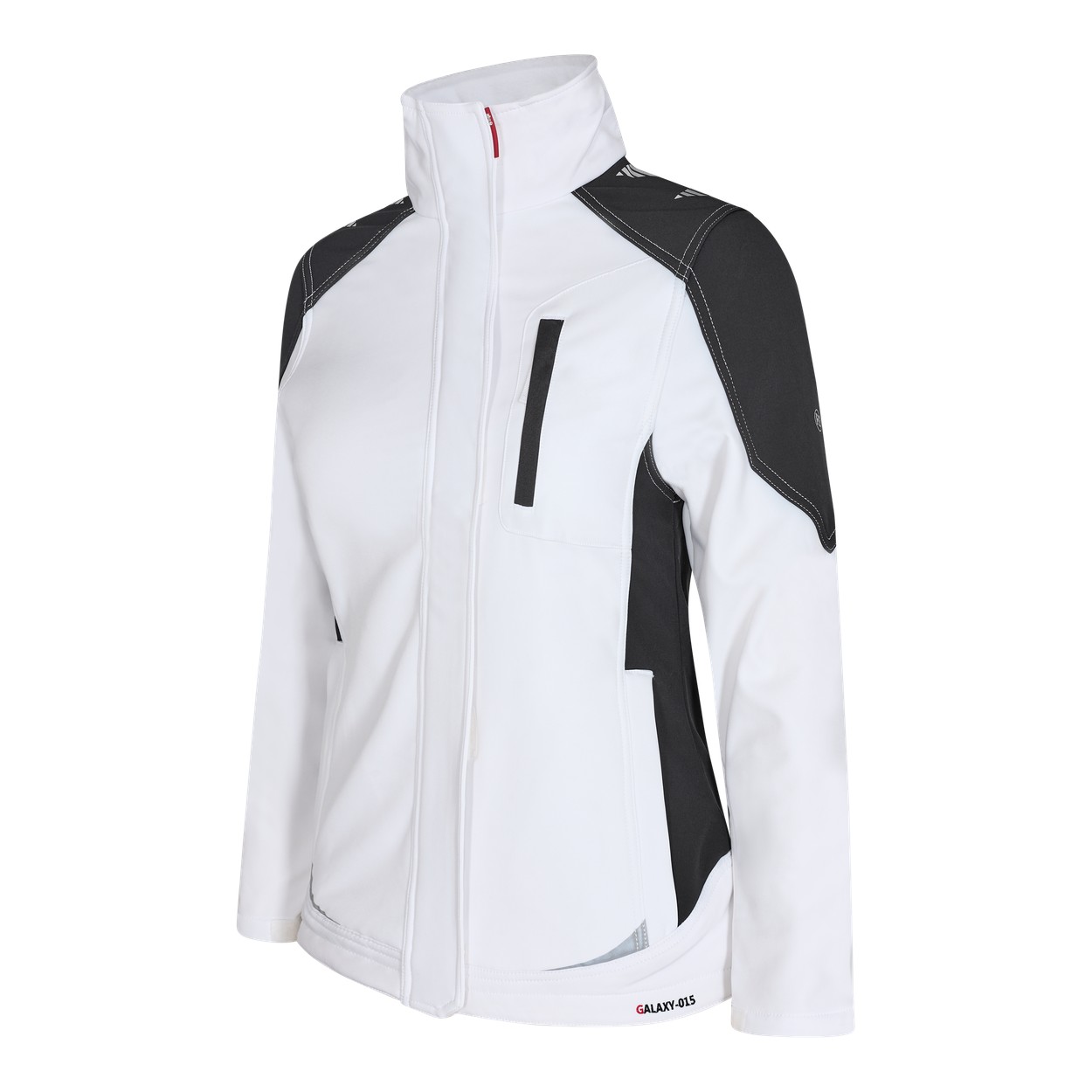ENGEL Galaxy Damen Softshelljacke in Weiss/Anthrazit Grau, Größe XS