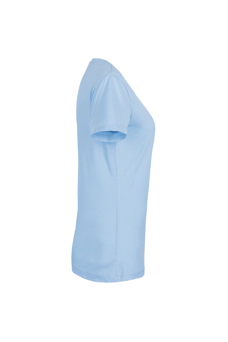 HAKRO 181 Damen V-Shirt MIKRALINAR® in Eisblau, Größe 6XL