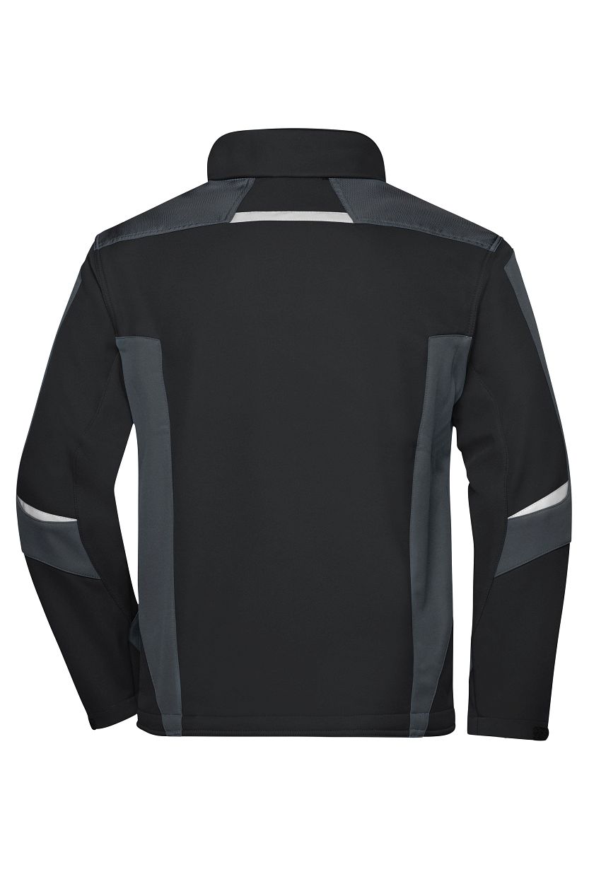 Workwear Softshell Jacket - STRONG - "JN844" in Black/Carbon, Größe 6XL - Daiber