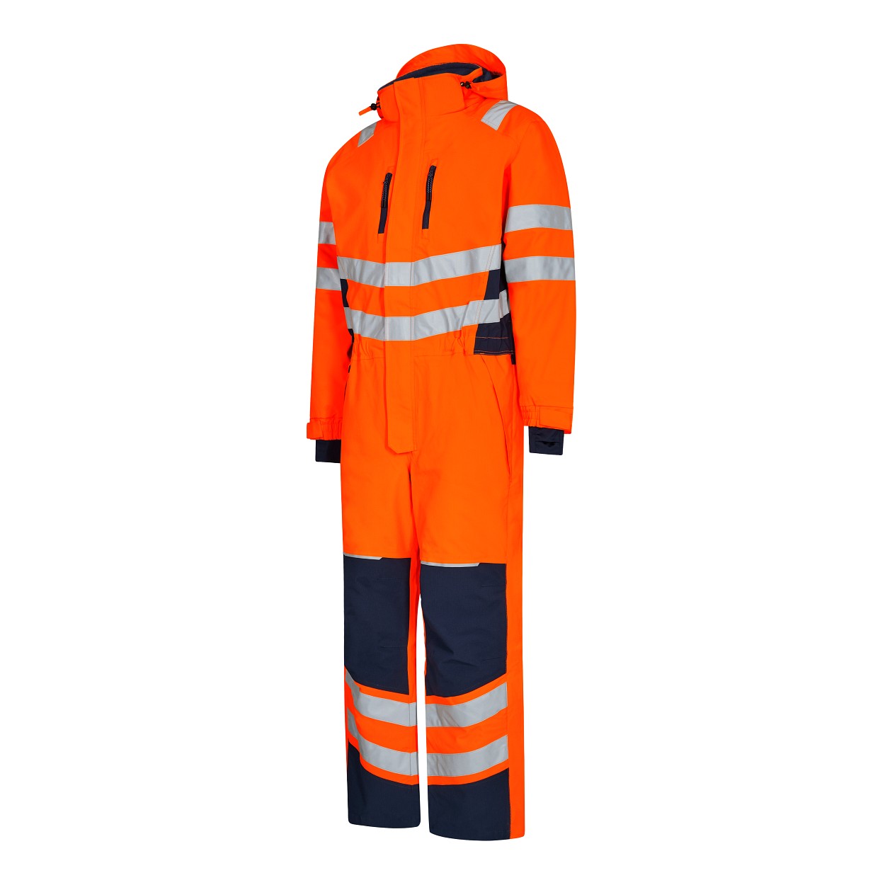 ENGEL Safety Winteroverall in Orange/Blue ink, Größe XS