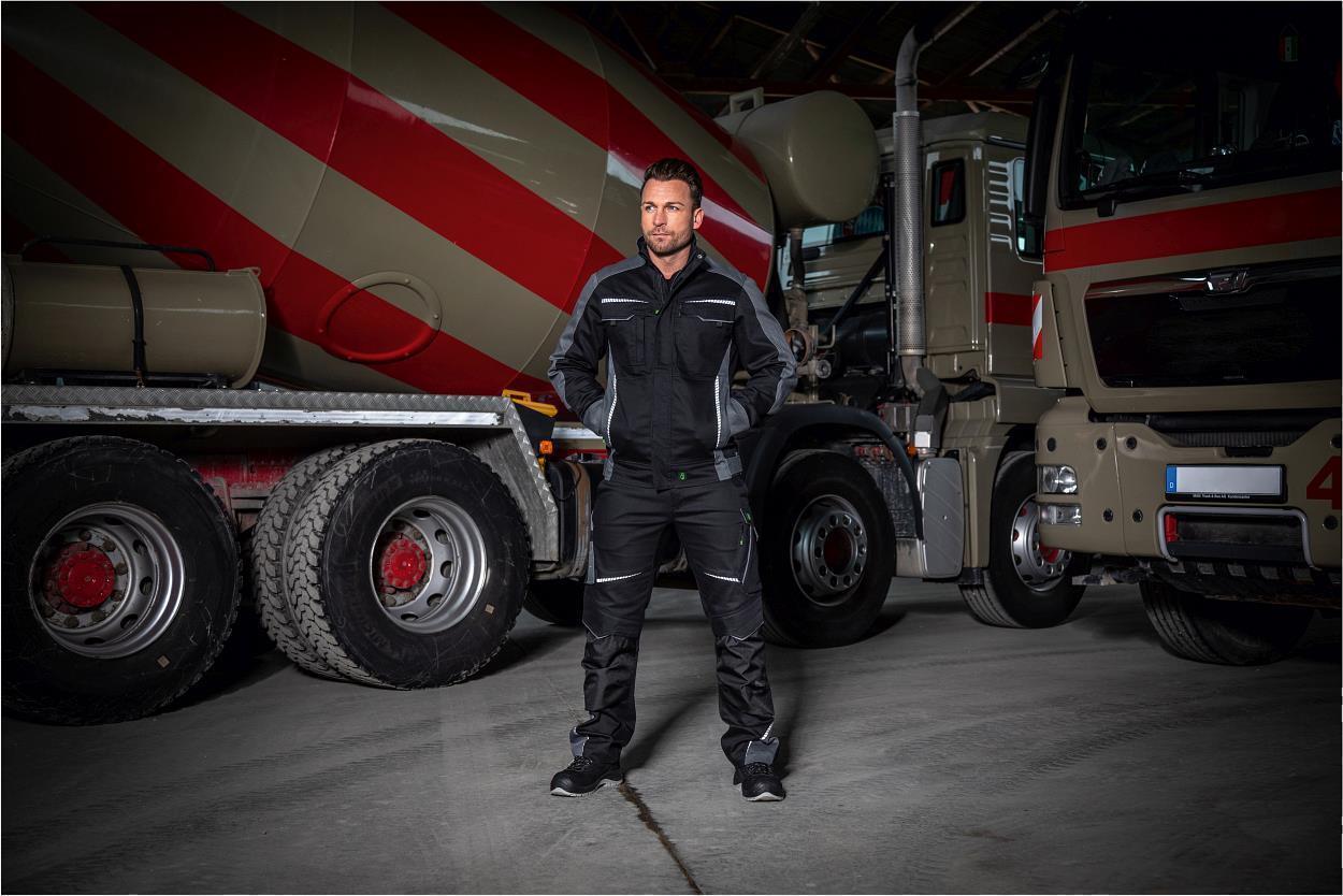 Bundhose Flex Line in Schwarz-Grau, Gr. 98 von Leibwächter