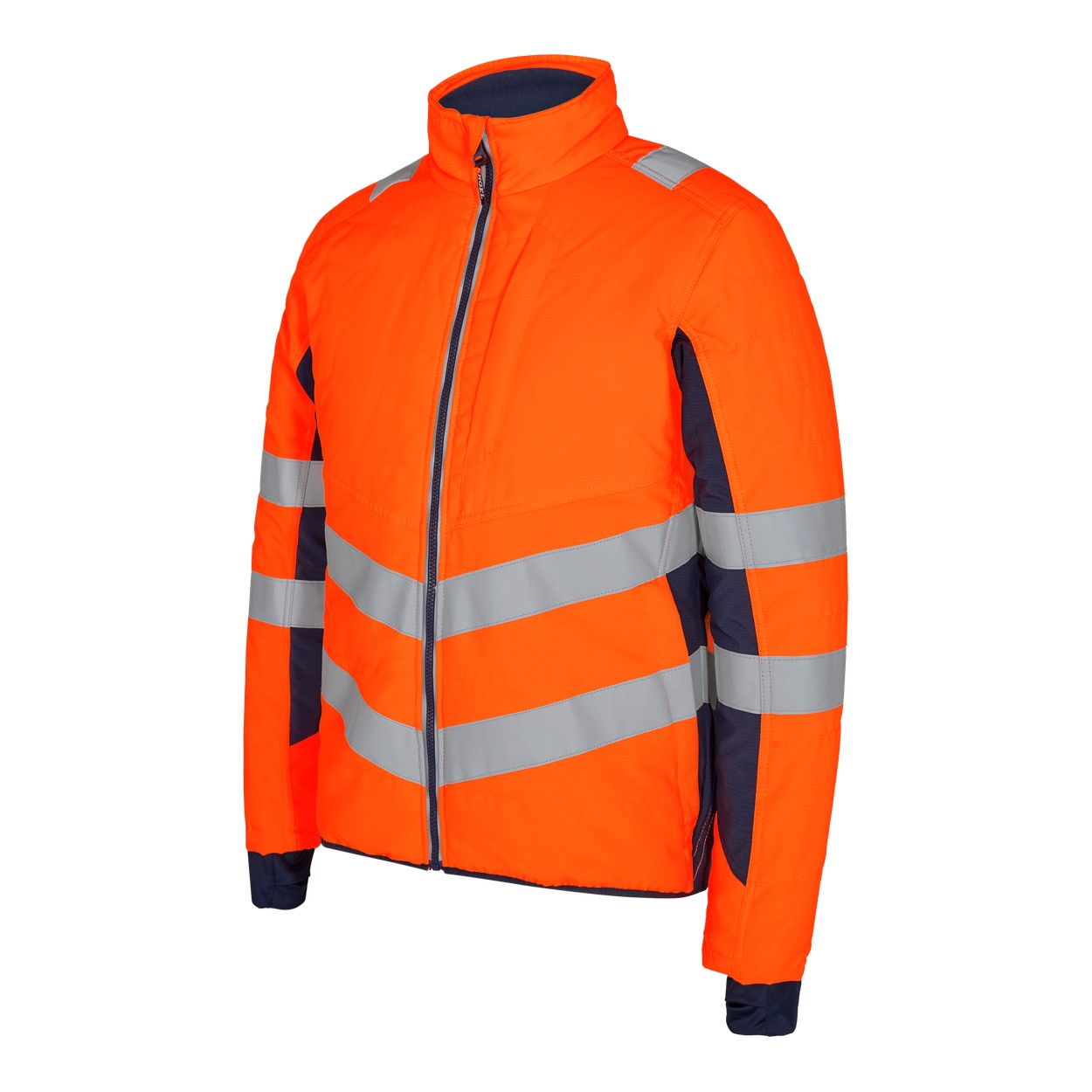 ENGEL Safety Stepp-Jacke in Orange/Blue ink, Größe 3XL