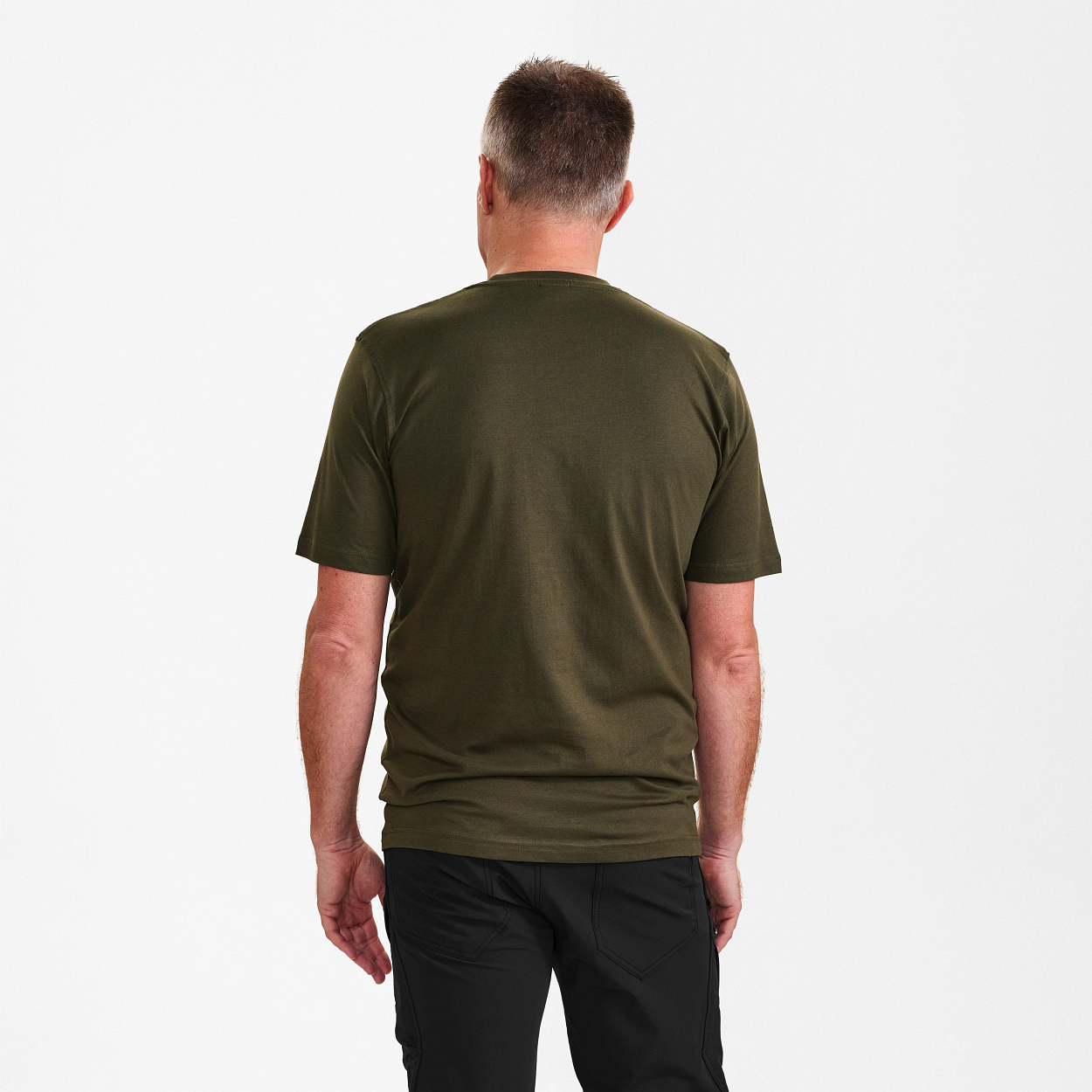 ENGEL Extend Baumwolle T-shirt in Forest Green, Größe XS