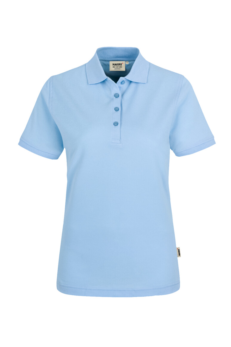 HAKRO 110 Damen Poloshirt Classic in Eisblau, Größe 3XL