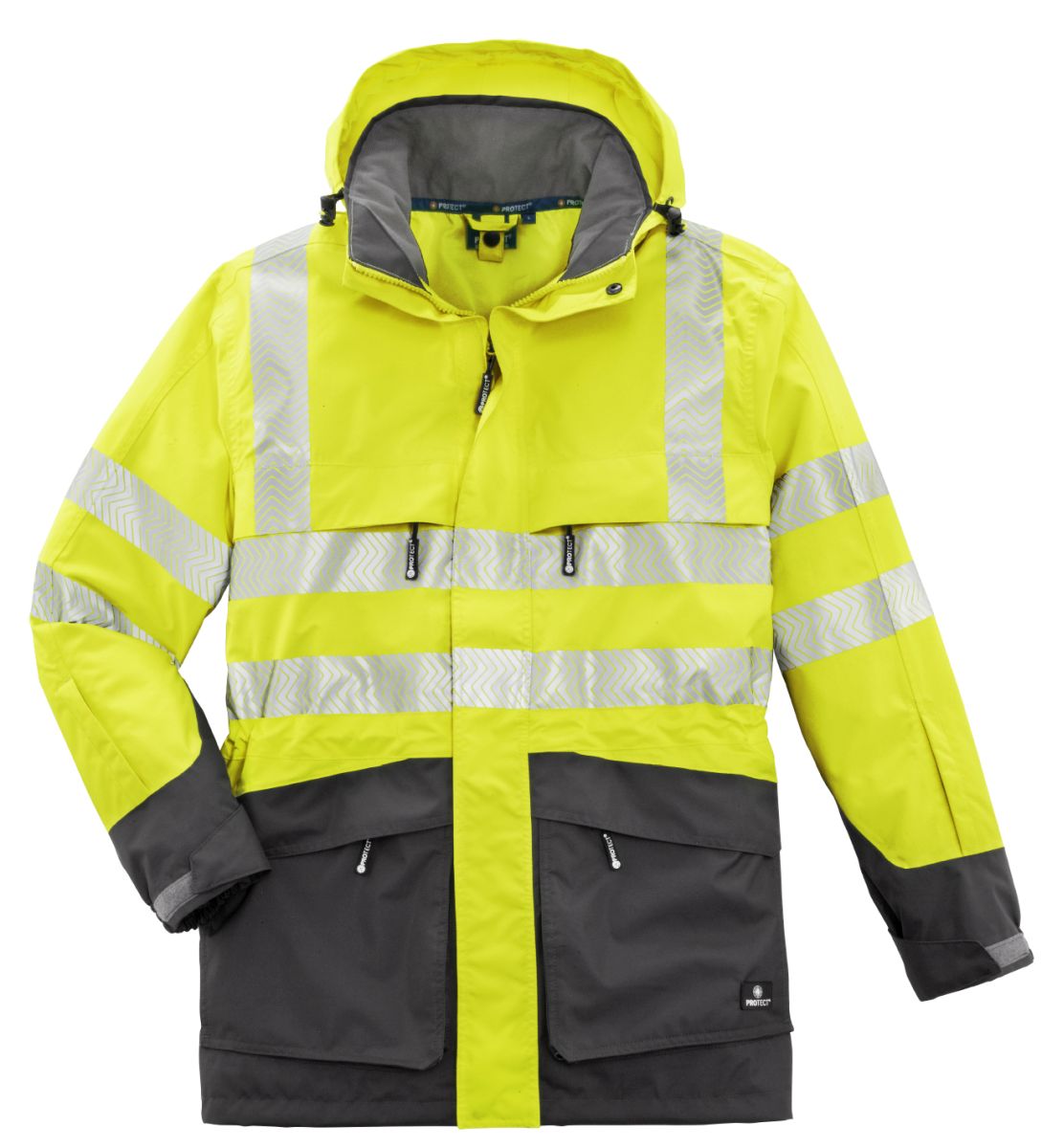 4PROTECT® Warn-Wetterschutz-Jacke TAMPA in Gelb, Größe 6XL