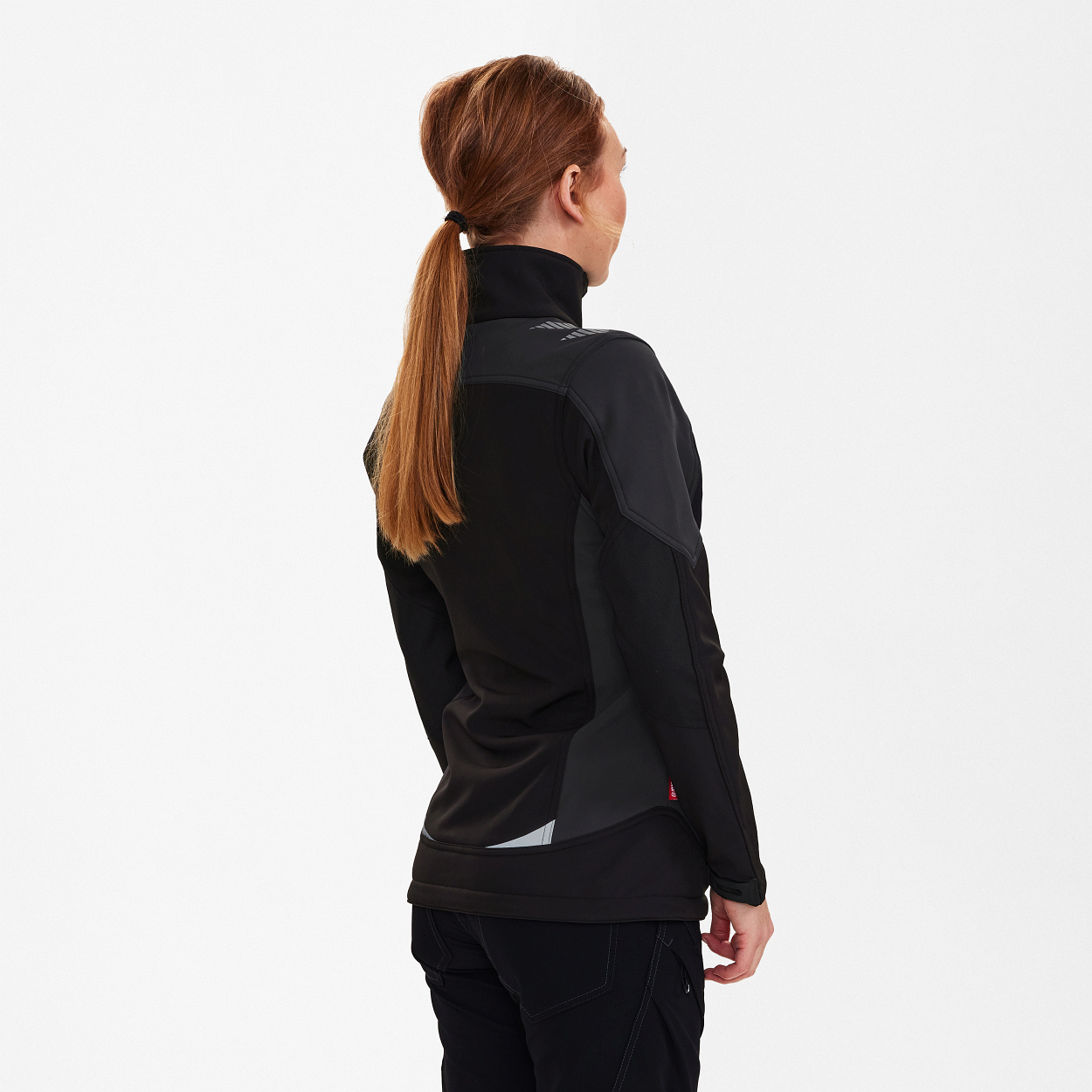 ENGEL Galaxy Damen Softshelljacke in Schwarz/Anthrazit Grau, Größe XS