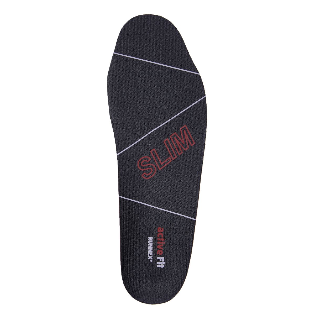 RUNNEX® Einlegesohle activeFit slim in Schwarz / Rot, Gr. 48