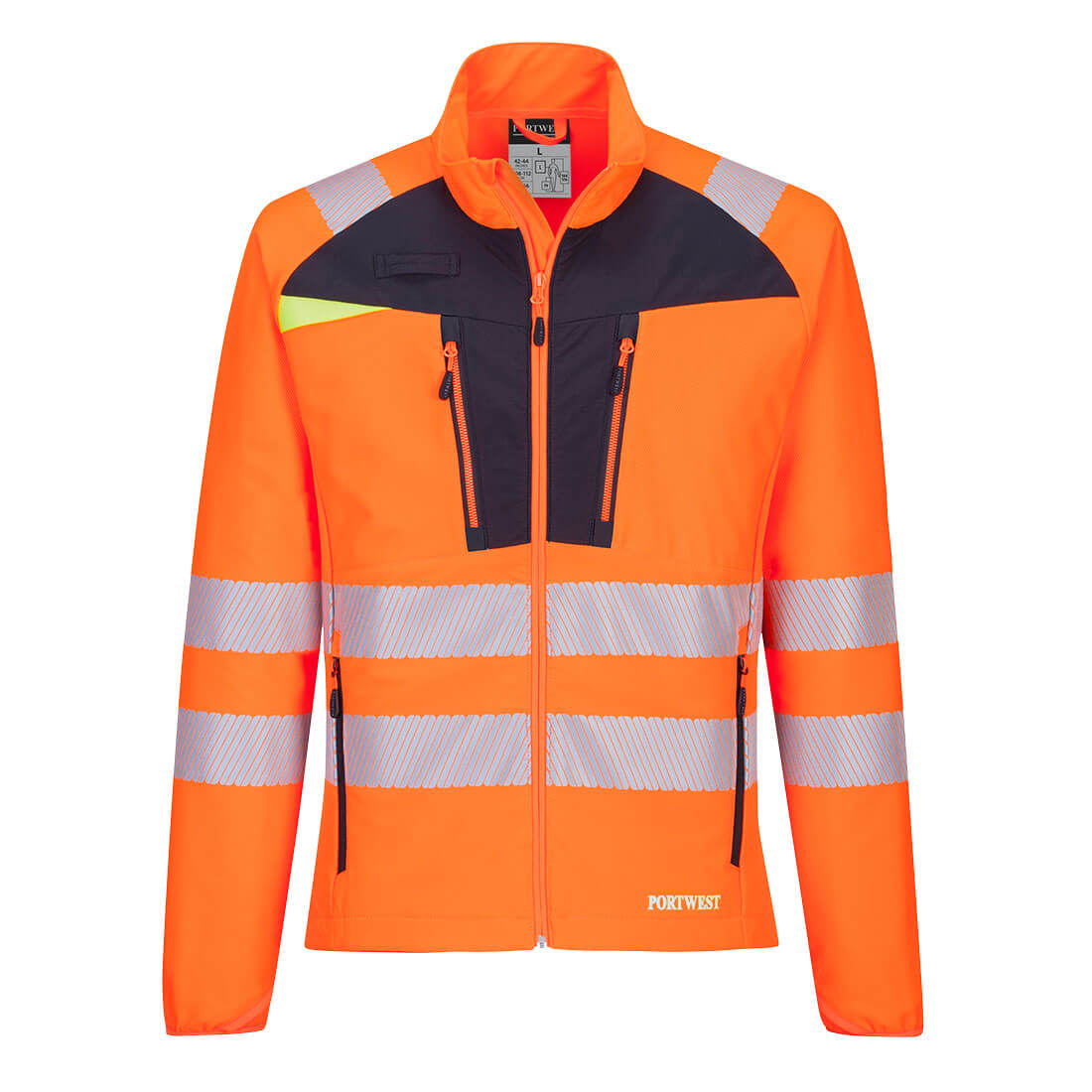 DX4 Warnschutz Winterjacke DX481 in Orange / Schwarz, Größe M von Portwest