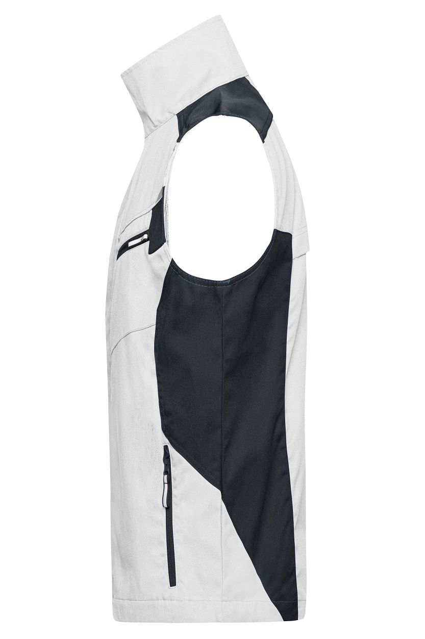 Workwear Vest - STRONG - "JN822" in White/Carbon, Größe 6XL - Daiber