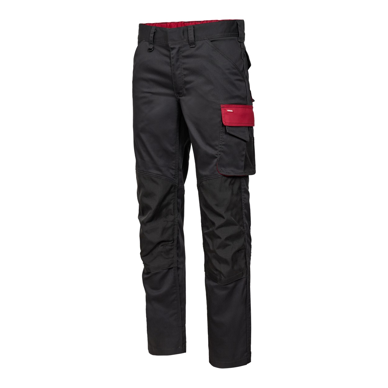 ENGEL Galaxy Arbeitshose mit 2-Wege-Stretch in Anthrazit Grau/Tomato Red, Größe 106