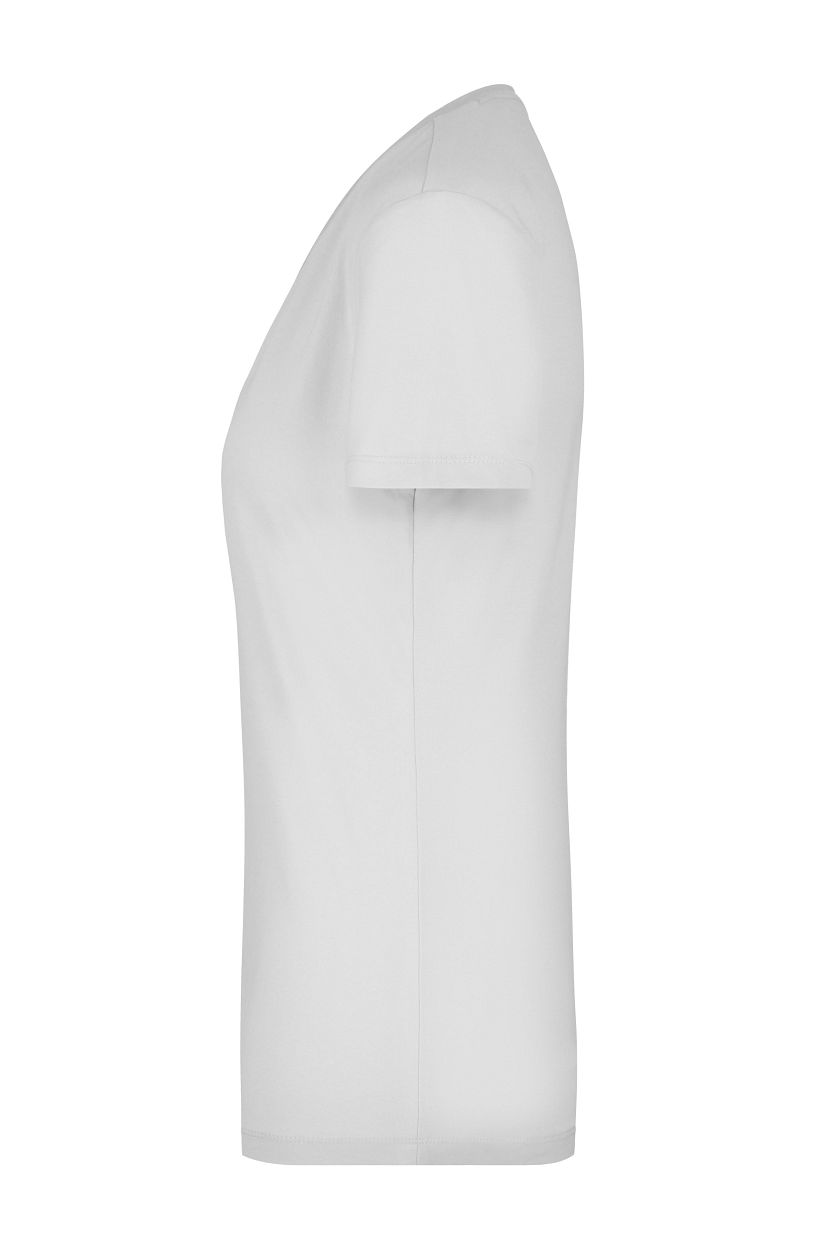 Ladies' Stretch V-T "JN928" in White, Größe 2XL - Daiber