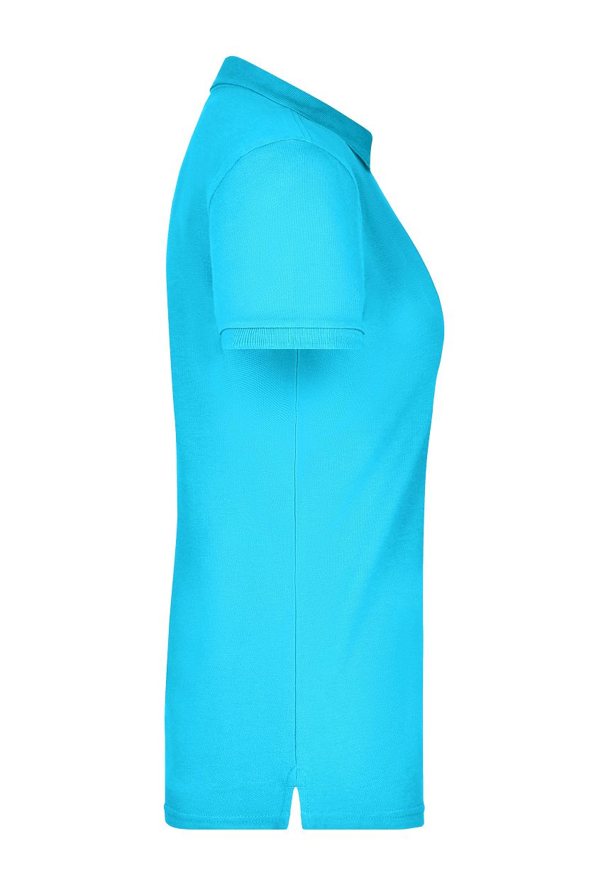 Ladies' Elastic Polo Piqué "JN709" in Turquoise, Größe 2XL - Daiber