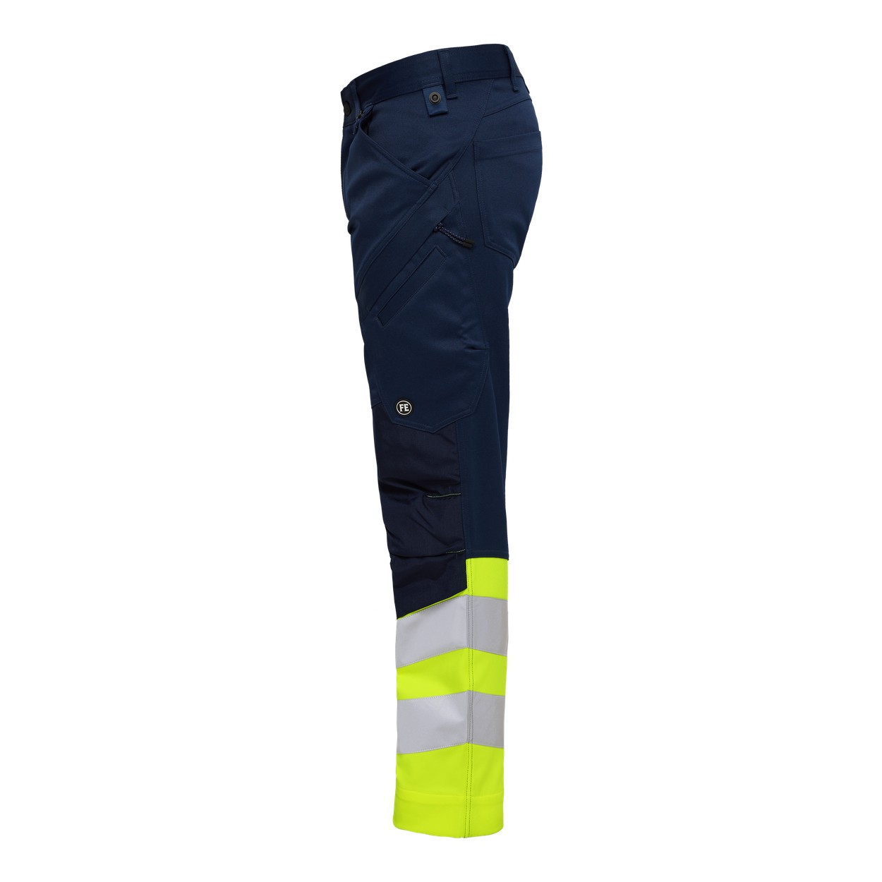 ENGEL Safety Arbeitshose mit 2-Wege-Stretch in Blue Ink/Gelb, Größe 26