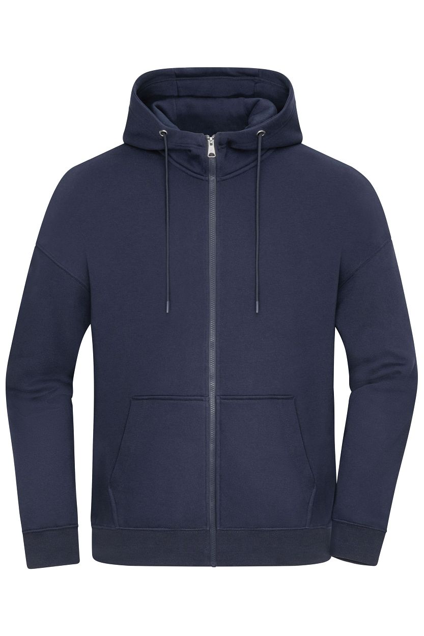 Oversized Hooded Jacket UNISEX OCS Blended & RCS "8043" in Navy, Größe 3XL - Daiber