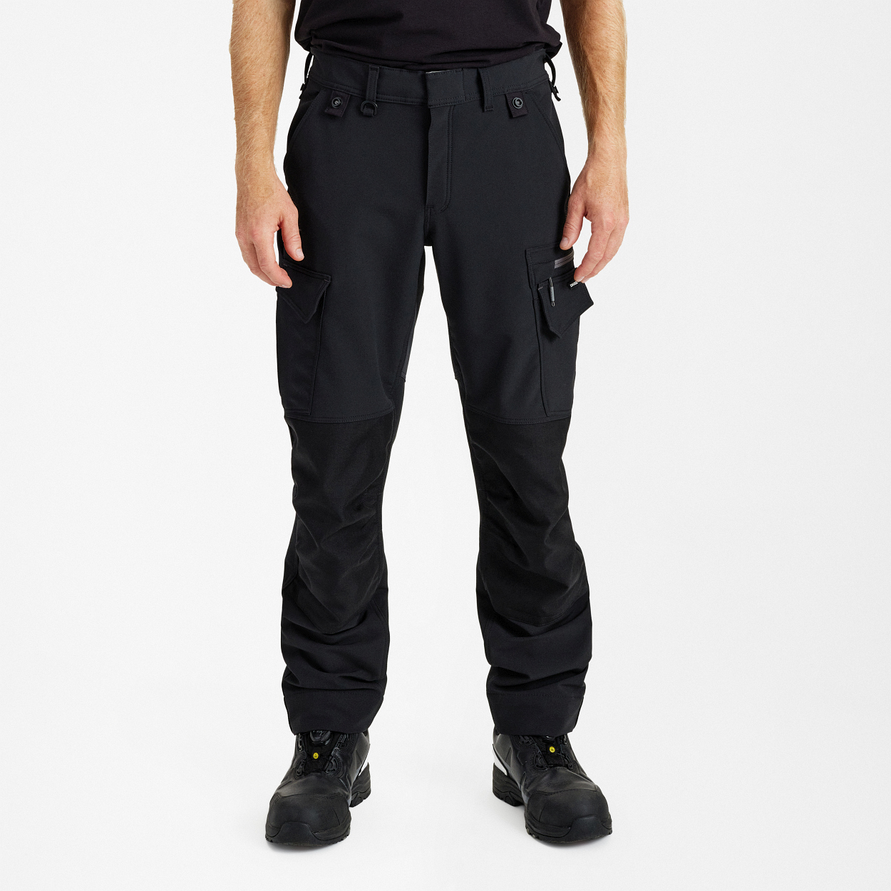 Entire Arbeitshose mit 4-Wege-Stretch in Schwarz/Anthrazit Grau, Größe 26