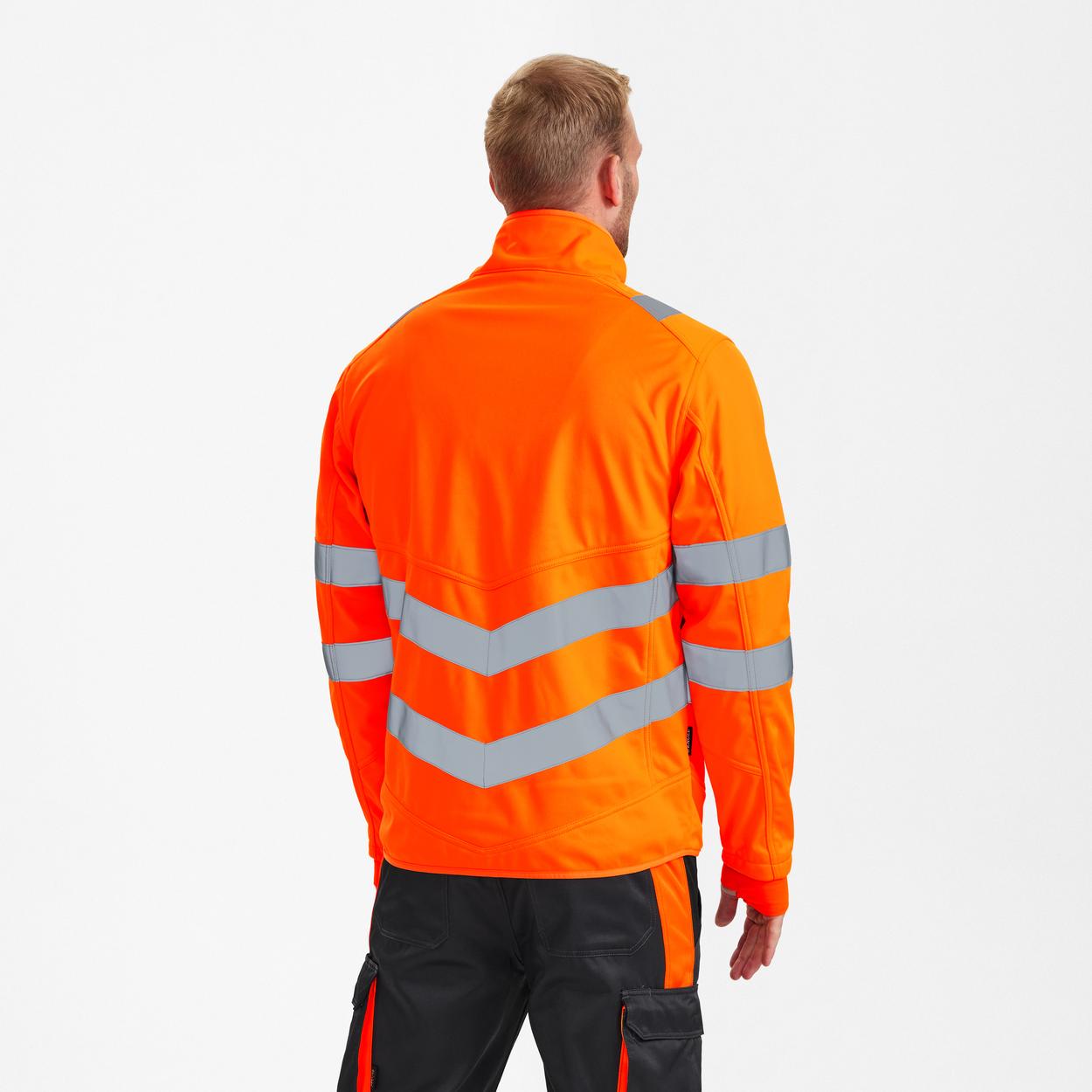 ENGEL Safety Softshelljacke in Hi-vis Orange, Größe XS
