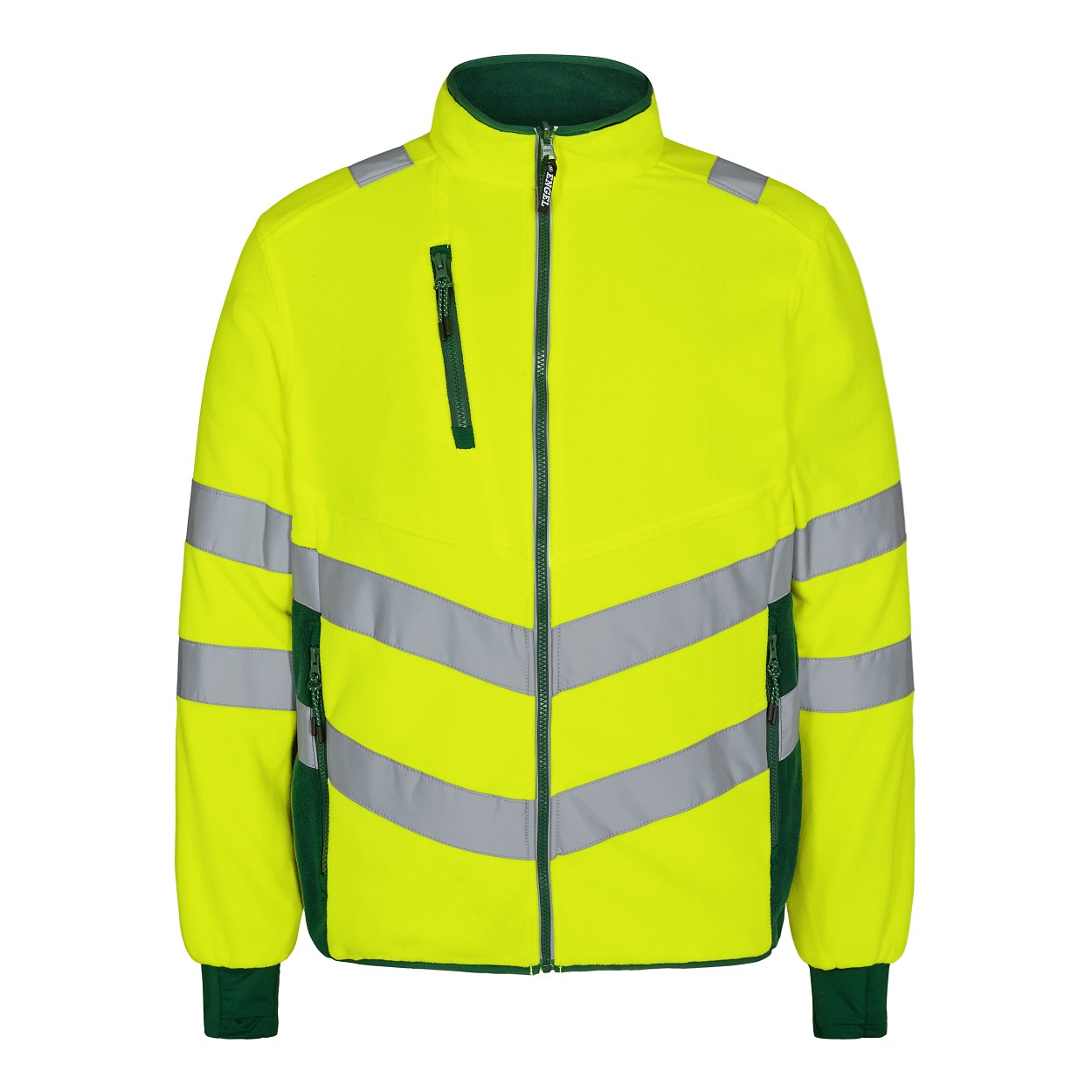 ENGEL Safety Fleecejacke in Gelb/Grün, Größe XS