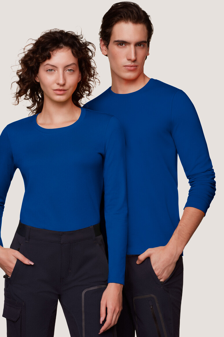 HAKRO 179 Damen Longsleeve MIKRALINAR® in royalblau, Größe XS