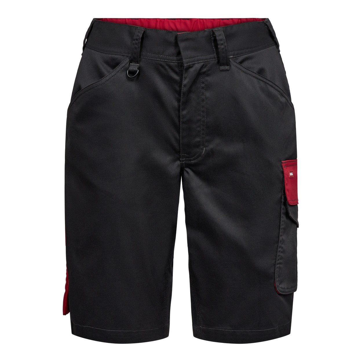 ENGEL Galaxy Damen Arbeitsshorts mit 2-Wege-Stretch in Anthrazit Grau/Tomato Red, Größe 36