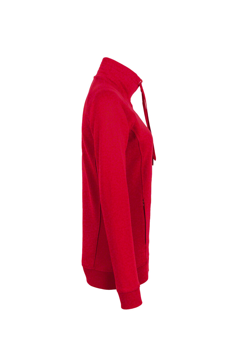 HAKRO 406 Damen Sweatjacke College in Rot, Größe 3XL