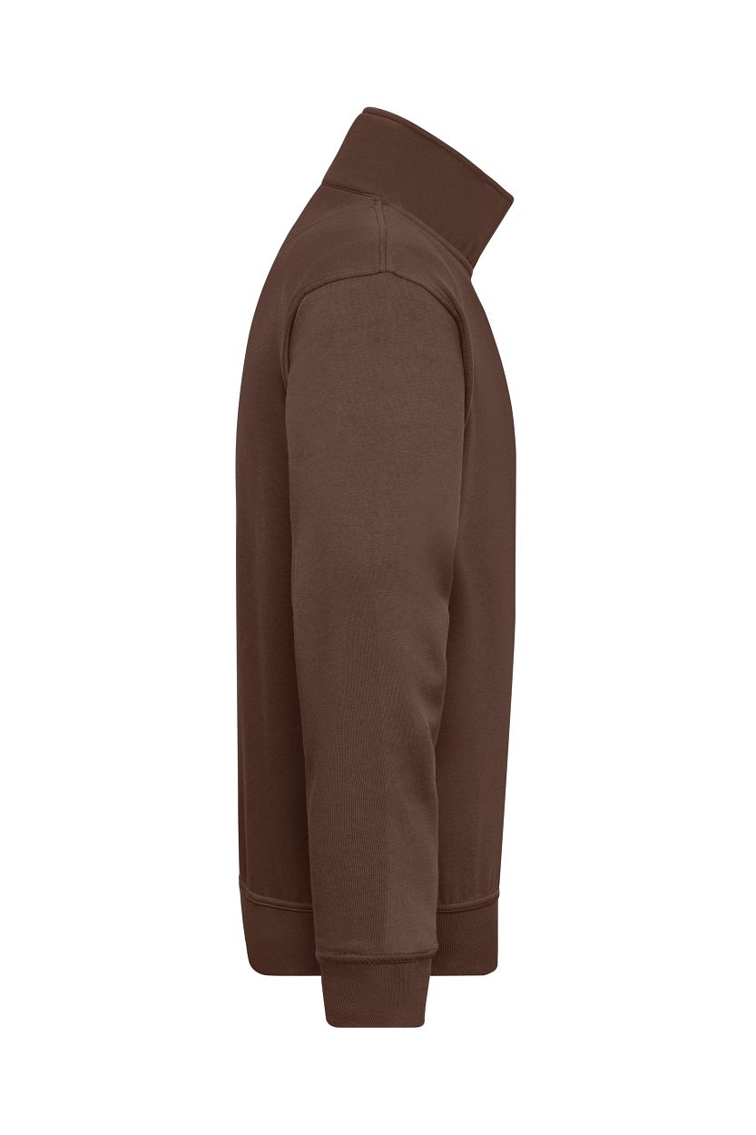 Workwear Half-Zip Sweat "JN831" in Brown, Größe 6XL - Daiber