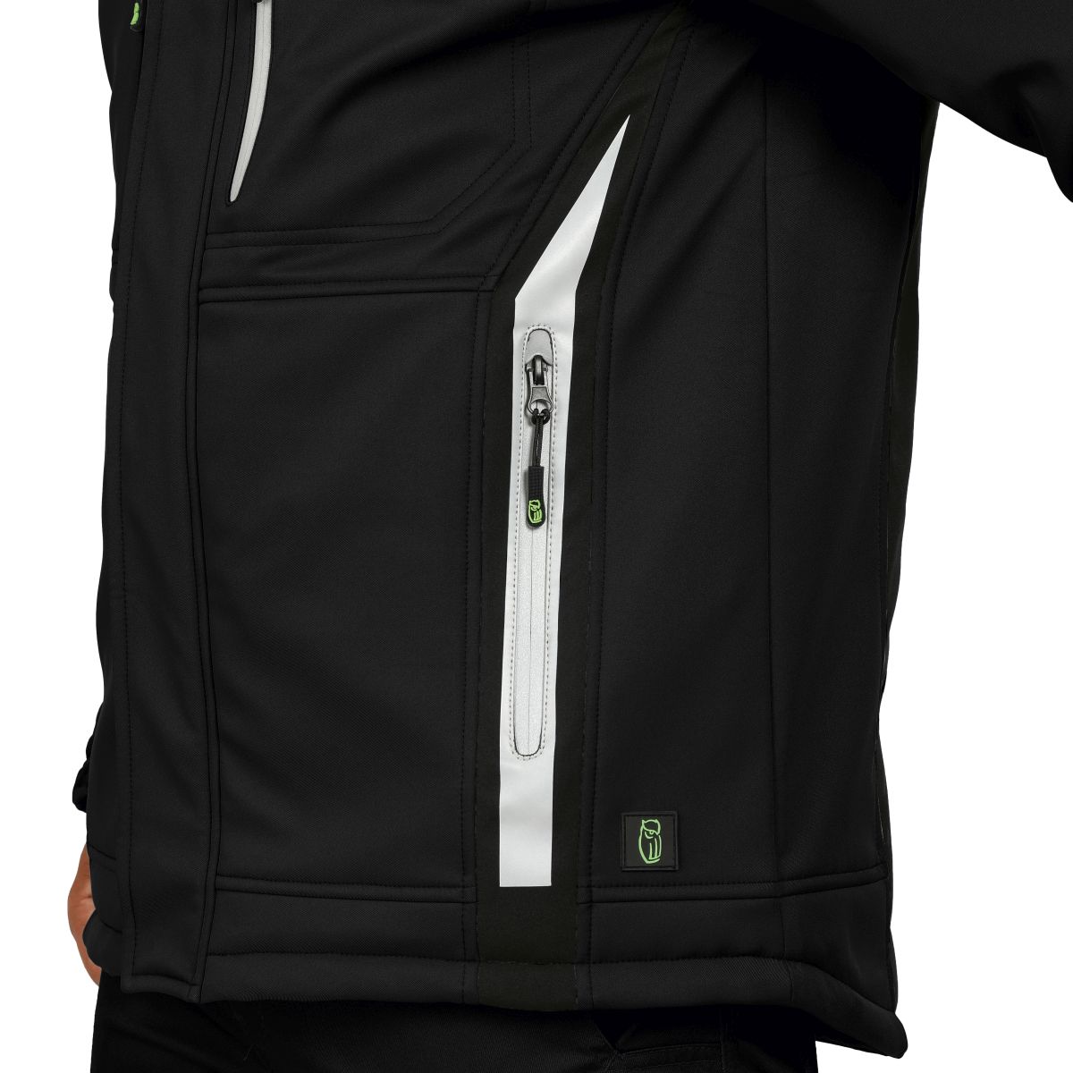 Winter-Softshelljacke Flex Line Schwarz FLEXI, Gr. 2XL von Leibwächter